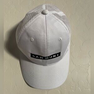 Sam Hunt Concert White Mesh Baseball Cap